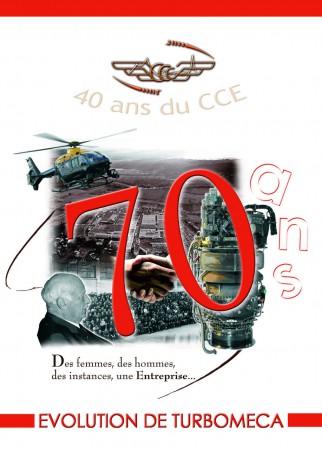 Affiche pour les 70 ans de Turbomeca